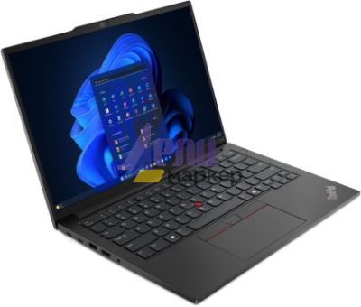 Лаптоп Lenovo ThinkPad E14 Gen 6 AMD, AMD Ryzen 7 7735HS (up to 4.75GHz, 20MB), 32GB(16+16) DDR5-4800, 1TB SSD, 14" WUXGA (1920x1200) IPS AG, AMD Radeon 680M Graphics, FHD&IR Cam, Backlit KB, Black, WLAN, BT, 3cell, FPR, Win11 Pro, 3Y Onsite