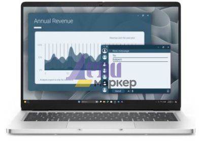 Лаптоп Dell Pro 14 PC14255, AMD Ryzen AI 5 PRO 340 (22 MB cache, 6cores, up to 4.8 GHz, 50 TOPS NPU), 14" FHD+(1920x1200) IPS, 300nits AG, 16 GB: 1 x 16 GB, DDR5, 5600 MT/s, 512 GB SSD, AMD Radeon 840M graphics, FHD HDR IR Cam and Mic, Wi-Fi 6E, FPR, Back