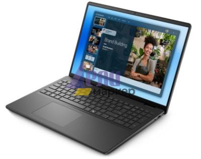 Лаптоп Dell 16 DC16250, Intel Core 5 120U (10 cores, up to 5.0 GHz), 16.0" FHD+(1920x1200) AG, 300nits, 16GB, 2x8GB, DDR5, 5200 MT/s, 1TB M.2 PCIe, Intel Graphics, Cam, FPR, Wi-Fi 6, Backlit Kb, Ubuntu, Carbon Black, 3Y PS