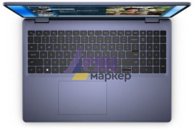 Лаптоп Dell 16 DC16251, Intel Core 7 150U (10 cores, up to 5.4 GHz), 16.0" FHD+(1920x1200) AG 300nits, 16GB, 2x8GB, DDR5, 5200 MT/s, 512GB M.2 PCIe, Intel Graphics, Cam, FPR, Wi-Fi 6E, Backlit Kb, Ubuntu, Midnight Blue,Aluminium, 3Y PS