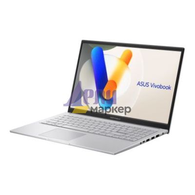 Лаптоп Asus Vivobook X1504VA-BQ2910, Intel 5 120U 1.4 GHz (12MB Cache, up to 5.0 GHz, 10 cores, 12 Threads), 15.6" FHD,(1920x1080),16GB DDR4, SSD 1TB,Backlit Chiclet Keyboard, No OS, Cool Silver