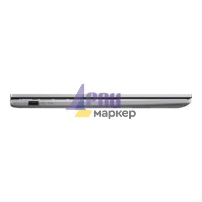 Лаптоп Asus Vivobook X1504VA-BQ2910, Intel 5 120U 1.4 GHz (12MB Cache, up to 5.0 GHz, 10 cores, 12 Threads), 15.6" FHD,(1920x1080),16GB DDR4, SSD 1TB,Backlit Chiclet Keyboard, No OS, Cool Silver