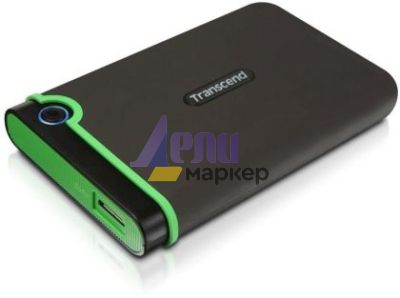 Твърд диск Transcend 1TB, 2.5" Portable HDD, StoreJet M3, Iron Gray, Slim