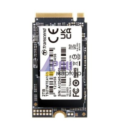 Твърд диск Transcend 2TB, M.2 2242, PCIe Gen4x4, NVMe, 3D TLC, DRAM-less
