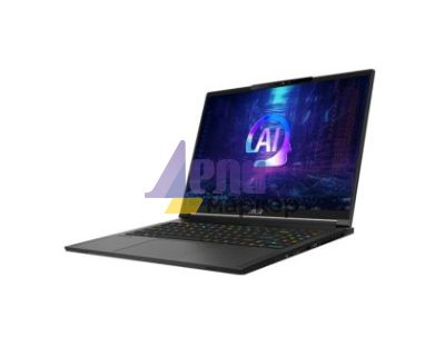 Лаптоп MSI Stealth A16 AI+ A3XVFG, AMD Ryzen AI 9 HX 370 (12C, 24T, Up to 5.1 GHz 24 MB L3) RTX 4060 8GB GDDR6 233 AI TOPS, 16" 16:10 QHD+ (2560x1600) OLED, 240hz, 32GB LPDDR5x-7500, 1TB PCIe SSD Gen4x4, Wi-Fi 7, Per-Key RGB KBD by SteelSeries, Windows 11