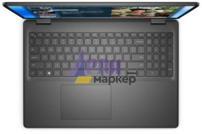 Лаптоп Dell 16 DC16250, Intel Core 5 120U (10 cores, up to 5.0 GHz), 16.0" FHD+(1920x1200) AG, 300nits, 16GB, 2x8GB, DDR5, 5200 MT/s, 1TB M.2 PCIe, Intel Graphics, Cam, FPR, Wi-Fi 6, Backlit Kb, Win 11 Pro, Carbon Black, 3Y PS