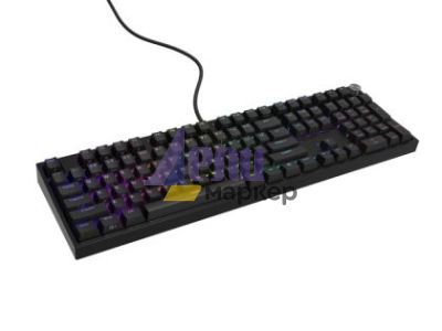 Клавиатура Genesis Mechanical Gaming Keyboard Thor 404 Black RGB Backlight Gateron Yellow Pro, US Layout