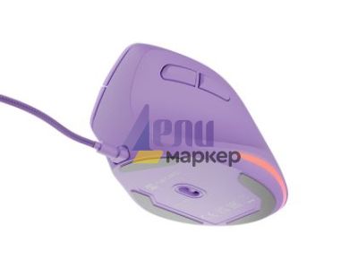 Мишка Natec Vertical Mouse Crake 2 Pro 12800DPI Optical Pure Lavander