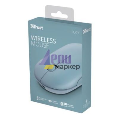 Мишка TRUST Puck Wireless & BT Rechargeable Mouse Blue