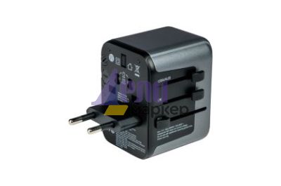 Адаптер Verbatim UTA-03 Universal Travel Adapter with 1 x USB-C PD 30W & QC 3.0 / 2 x USB-C / 2 x USB-A