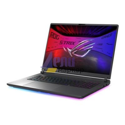 Лаптоп Asus Strix G18 G815LR-S9043W, INTEL ARL HX Ultra 9, 18.0  WQXGA (2560X1600)16:10,Bend+1200nits (HDR)(2000 zone,AG, 240 Hz,DDR5 32GB ( 16GB DDR5-5600 SO-DIMM *2 ) ,2TB G4, RTX5070 Ti  12GB,Wi-Fi 7 ,Backlit Kbd 4-Zone RGB, Windows 11,Eclipse Gray