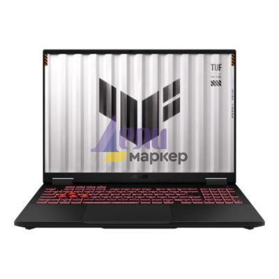 Лаптоп Asus TUF F16 FA608UH-RV013,AMD Ryzen 7 260 3.8GHz (24MB Cache, up to 5.1 GHz, 8 cores, )16.0  WUXGA 1920X1200 16:10 300nits, AG,165z,16GB DDR5 5600 so-dim ,1TB PCIe 4.0,RTX 5050 8GB GDDR7, Wi-Fi 6e,Backlit Kbd 1-Zone RGB, no OS, Gray