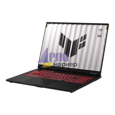 Лаптоп Asus TUF F16 FA608UH-RV013,AMD Ryzen 7 260 3.8GHz (24MB Cache, up to 5.1 GHz, 8 cores, )16.0  WUXGA 1920X1200 16:10 300nits, AG,165z,16GB DDR5 5600 so-dim ,1TB PCIe 4.0,RTX 5050 8GB GDDR7, Wi-Fi 6e,Backlit Kbd 1-Zone RGB, no OS, Gray