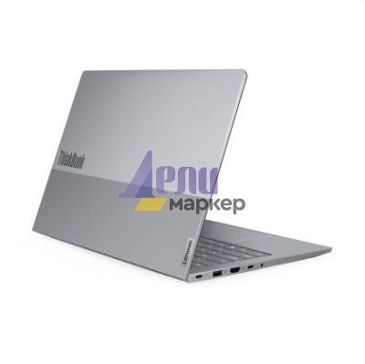 Лаптоп Lenovo ThinkBook 14 G8 Intel Core Ultra 5 225U (up to 4.8GHz, 12MB), 16GB DDR5-5600, 512GB SSD, 14" WUXGA (1920x1200) IPS AG, Integrated Graphics, 1080p&IR Cam, Backlit KB, 3 cell, WLAN, BT, FPR, DOS, 3Y CCI