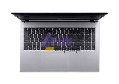 Лаптоп Acer Aspire Go 15, AG15-71P-52P2, Intel Core i5-13420H (8C/12T, up to 4.60GHz, 12 MB), 15.6" FHD IPS SlimBezel LCD, 16GB DDR5 4600MHz, 512GB PCIe NVMe SSD, Intel UMA, FHD Cam,WiFi 6, BT 5.2,  No OS, Pure Silver