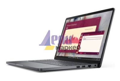 Лаптоп Dell Pro 14 PC14250, Intel Ultra 7 255U (12 TOPS NPU, 12 cores, up to 5.2 GHz), 14" FHD+(1920x1200) 300nits AG, 16 GB: 1x16 GB, DDR5, 5600 MT/s, 512 GB SSD, Intel Graphics, FHD HDR IR Cam and Mic, Wi-Fi 6E, FPR, Backlit Kb, Win11 Pro, Platinum silv