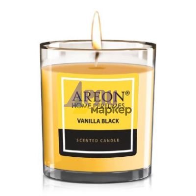 Ароматна свещ Ареон Черна Ванилия 120 g