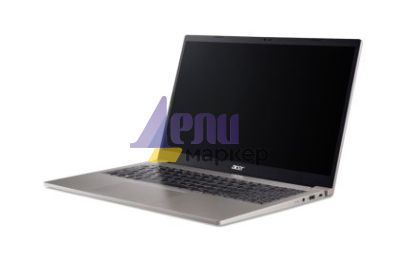 Лаптоп Acer Aspire 15,AL15-33P-359M, Intel Core 3 N355(8C/8T, up to 3.90GHz, 6MB), 15.6" FHD (1920x1080) IPS SlimBezel LCD, 16GB DDR5 4600MHz, 512GB PCIe NVMe SSD, Intel UMA, 2M FHD Cam,WiFi 6, BT 5.1, No OS, Nat Titanium
