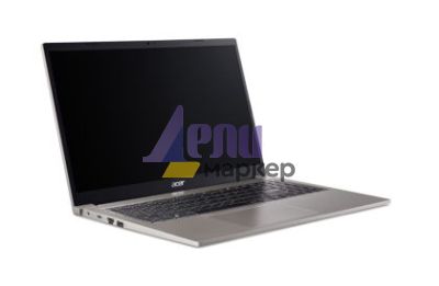 Лаптоп Acer Aspire 15,AL15-33P-359M, Intel Core 3 N355(8C/8T, up to 3.90GHz, 6MB), 15.6" FHD (1920x1080) IPS SlimBezel LCD, 16GB DDR5 4600MHz, 512GB PCIe NVMe SSD, Intel UMA, 2M FHD Cam,WiFi 6, BT 5.1, No OS, Nat Titanium