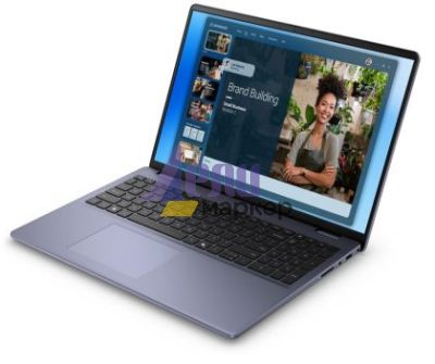 Лаптоп Dell 16 DC16251, Intel Core 7 150U (10 cores, up to 5.4 GHz), 16.0" FHD+(1920x1200) AG 300nits, 16GB, 2x8GB, DDR5, 5200 MT/s, 512GB M.2 PCIe, Intel Graphics, Cam, FPR, Wi-Fi 6E, Backlit Kb, Win 11 Pro, Midnight Blue,Aluminium, 3Y PS
