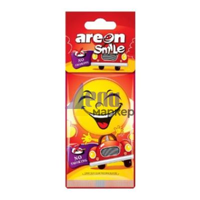 Ароматизатор за кола Ареон Smile No Smoking, хартиен