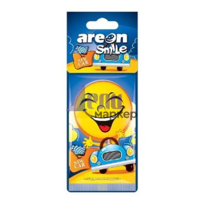 Ароматизатор за кола Ареон Smile Нова Кола, хартиен