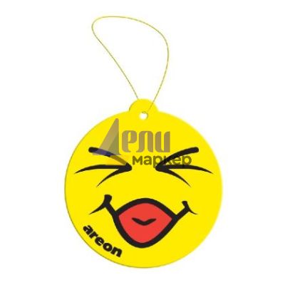 Ароматизатор за кола Ареон Smile Ябълка и Канела, хартиен