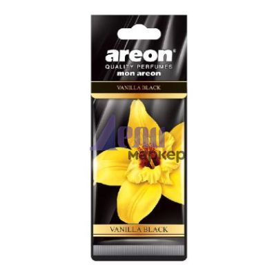 Ароматизатор за кола Ареон Мон Черна Ванилия, хартиен