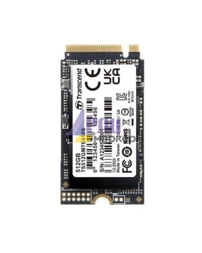 Твърд диск Transcend 512GB, M.2 2242, PCIe Gen4x4, NVMe, 3D TLC, DRAM-less