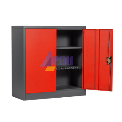 Метален шкаф Carmen CR-1239 E L SAND - червен-графит