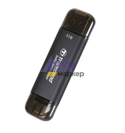 Твърд диск Transcend 1TB, External SSD, ESD310C, USB 10Gbps, Type C/A, Black