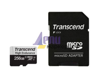 Памет Transcend 256GB micro SD w/ adapter U3, High Endurance