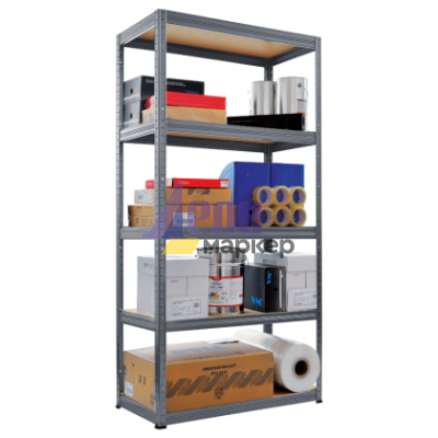 Метален стелаж STAR 180х75х35 см, до 275 кг на рафт - сив