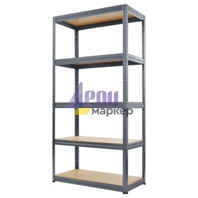 Метален стелаж STAR 180х75х35 см, до 275 кг на рафт - сив
