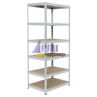 Метален стелаж STAR 213x90x60 см, до 250 кг на рафт - цинк