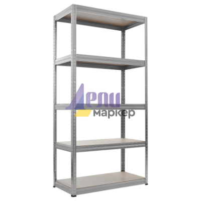 Метален стелаж STAR 180x90x35 см, до 175 кг на рафт - цинк