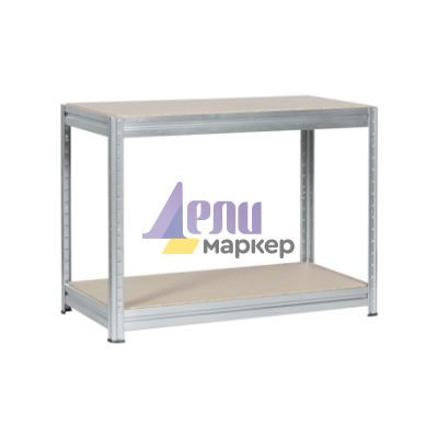 Метален стелаж MEGA 87x120x60 см, до 600 кг на рафт - цинк