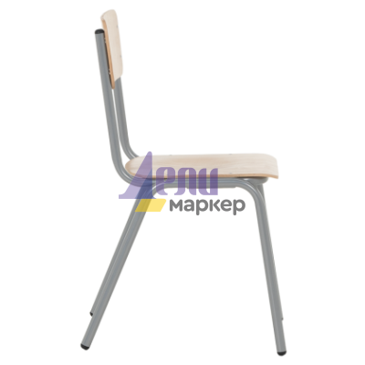 Посетителски стол TASK H - бук-сив