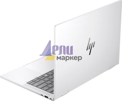 Лаптоп HP EliteBook X Flip G1i AI 14" Glacier Silver, Ultra 7-258V(up to 4.8GH/12MB/8C), 14" WUXGA AG 800nits Touch, 32GB On-board, 1TB PCIe SSD, HP R15 5G Solution WWAN, WiFi 7 + BT 5.4, FPR, Backlit Kbd, 6C Batt, Win 11 Pro, 3Y Offsite
