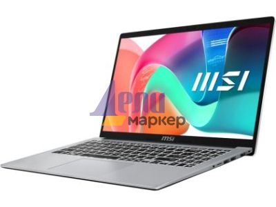Лаптоп MSI Modern 15 F13MG, i5-1334U (10C/12T, up to 4.60 GHz, 12 MB) , 15.6" FHD (1920x1080), IPS-Level, Iris Xe Graphics, 16GB DDR4 2x8 (3200MHz), 512GB PCIe Gen4x4 SSD, Intel Wi-Fi 6E, BT v5.3, Backlit KBD White, Copilot Key, 3 cell, Platinum Gray, NO