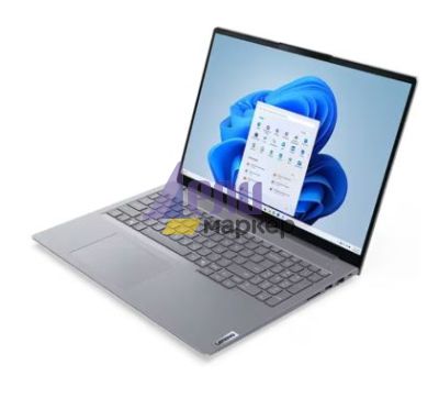 Лаптоп Lenovo ThinkBook 16 G8 Intel Core Ultra 5 225U (up to 4.8GHz, 12MB), 16GB DDR5-5600, 512GB SSD, 16" WUXGA (1920x1200) IPS AG, Integrated Graphics, 1080p&IR Cam, Backlit KB, 3 cell, WLAN, BT, FPR, DOS, 3Y CCI