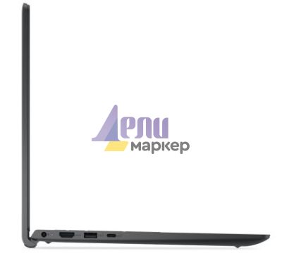 Лаптоп Dell 15 DC15250, Intel Core 3 100U (6 cores, up to 4.7 GHz), 15.6" FHD (1920x1080) 120Hz 250 nits WVA AG, 8GB, 1x8GB, DDR4, 2666MHz, 512GB M.2 PCIe, Intel UHD Graphics, Wi-Fi 6, BG Keyboard, Ubuntu, Carbon Black (Plastic), 3Y PS