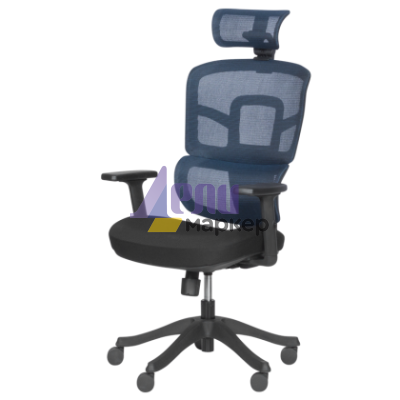 Ергономичен стол Carmen 7582 - син-черен