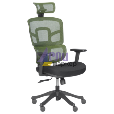 Ергономичен стол Carmen 7582 - зелен-черен