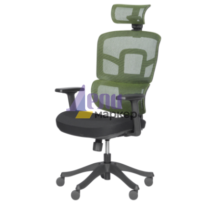 Ергономичен стол Carmen 7582 - зелен-черен