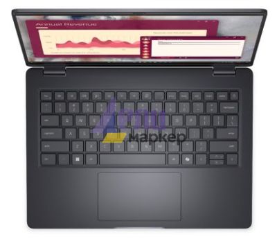 Лаптоп Dell Pro 14 PC14250, Intel Ultra 7 255U (12 TOPS NPU, 12 cores, up to 5.2 GHz), 14" FHD+(1920x1200) 300nits AG, 32 GB: 1x32 GB, DDR5, 5600 MT/s, 512 GB SSD, Intel Graphics, FHD HDR IR Cam and Mic, Wi-Fi 6E, FPR, Backlit Kb, Win 11 Pro, Platinum sil