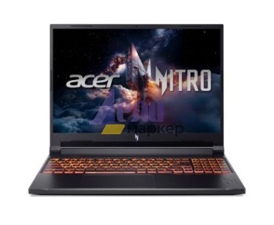 Лаптоп Acer Nitro V16, Intel  Core 9 270H(14C/20T, up to 5.80 GHz, 24MB),16" WQXGA (2560X1600) IPS 180Hz, 16GB DDR5, (1 slot free), 1000GB PCIe NVMe SSD, RTX 5070 8GB GDDR7 , WiFi 6, BT.5.2, HD Cam, Micro SD card, KB Backlit, Linux , Shale Black