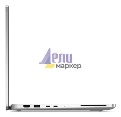 Лаптоп Dell Pro 14 Plus PB14250, Intel Ultra 7 266V vPro (48 TOPS NPU, 8 cores, up to 5.0 GHz), 14, FHD+, 300 nit, 45% NTSC, AG, 16 GB: LPDDR5x, 8533 MT/s (onboard), 512 GB SSD, Integrated Intel graphics, 5MP+IR Cam, Wi-Fi 7, FPR, Backlit Kb, Win 11 Pro,