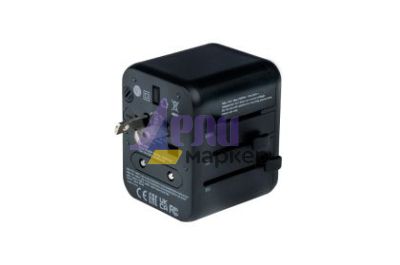 Адаптер Verbatim UTA-02 Universal Travel Adapter with 1 x USB-C PD 20W / 1 x USB-A QC 3.0