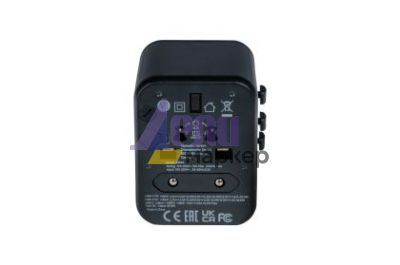 Адаптер Verbatim UTA-02 Universal Travel Adapter with 1 x USB-C PD 20W / 1 x USB-A QC 3.0